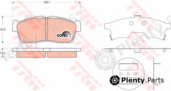  TRW part GDB3411 Brake Pad Set, disc brake
