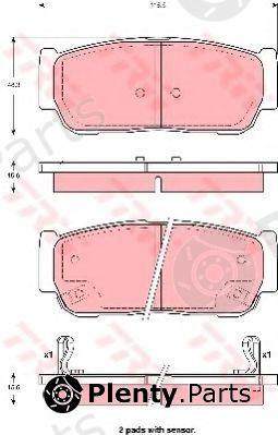  TRW part GDB3413 Brake Pad Set, disc brake