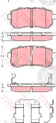 TRW part GDB3421 Brake Pad Set, disc brake