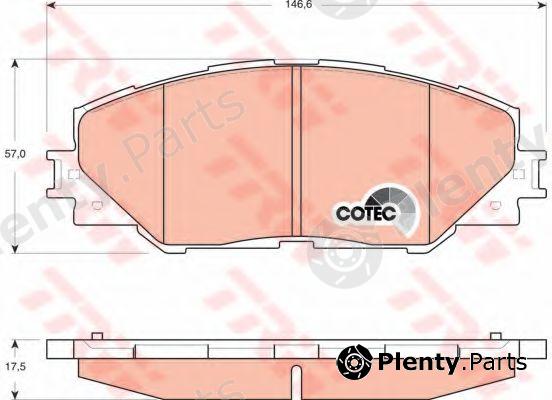  TRW part GDB3424 Brake Pad Set, disc brake