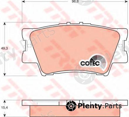  TRW part GDB3426 Brake Pad Set, disc brake
