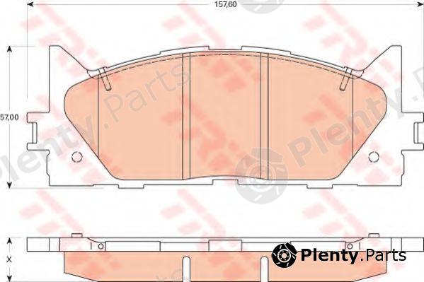  TRW part GDB3429 Brake Pad Set, disc brake