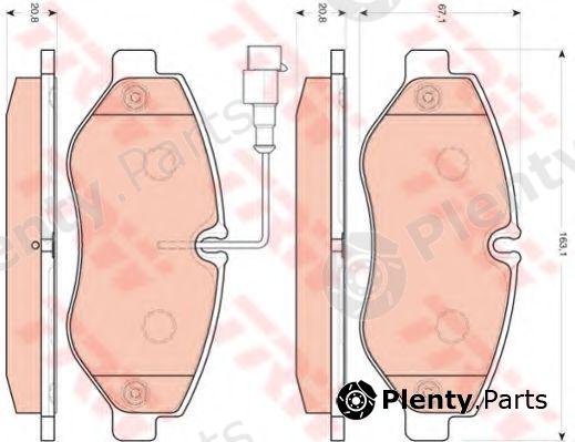  TRW part GDB3439 Brake Pad Set, disc brake