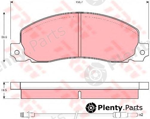  TRW part GDB344 Brake Pad Set, disc brake