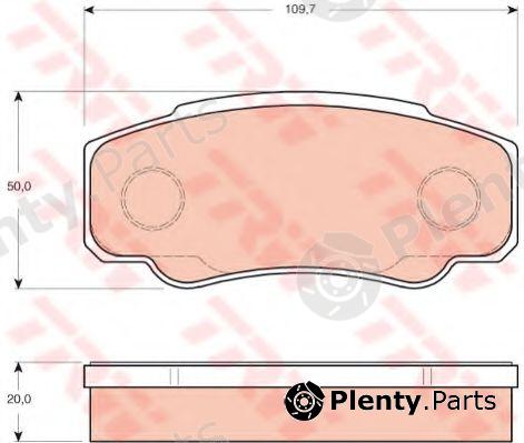  TRW part GDB3441 Brake Pad Set, disc brake