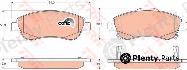  TRW part GDB3445 Brake Pad Set, disc brake