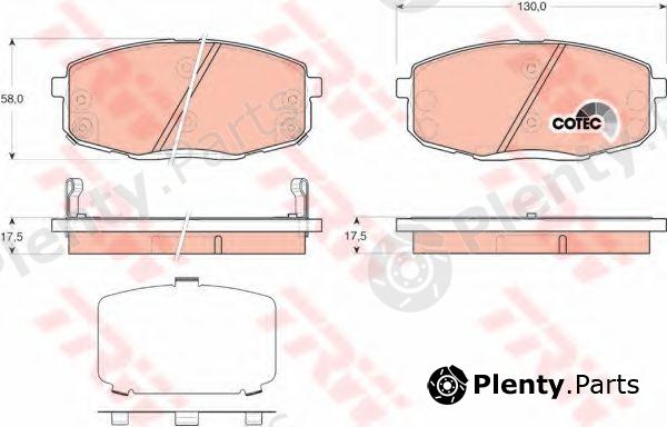  TRW part GDB3450 Brake Pad Set, disc brake