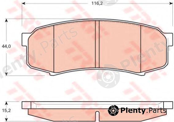  TRW part GDB3464 Brake Pad Set, disc brake
