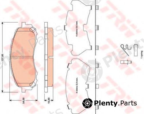 TRW part GDB3469 Brake Pad Set, disc brake