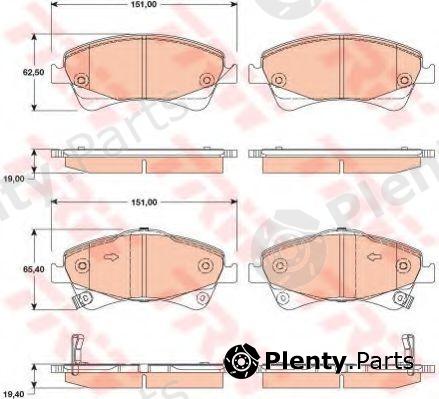  TRW part GDB3479 Brake Pad Set, disc brake
