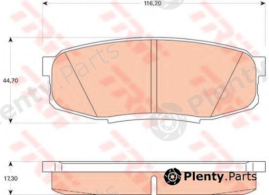  TRW part GDB3491 Brake Pad Set, disc brake