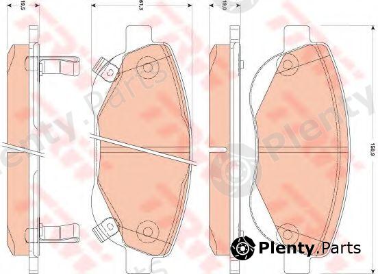  TRW part GDB3511 Brake Pad Set, disc brake