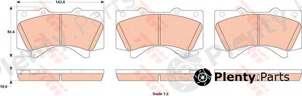  TRW part GDB3524 Brake Pad Set, disc brake