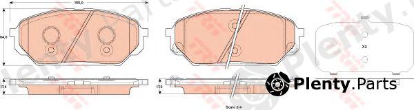  TRW part GDB3527 Brake Pad Set, disc brake