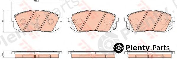  TRW part GDB3530 Brake Pad Set, disc brake