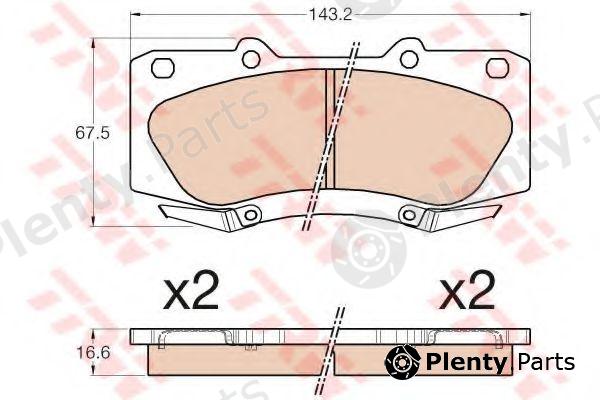  TRW part GDB3534 Brake Pad Set, disc brake