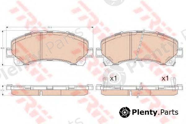  TRW part GDB3545 Brake Pad Set, disc brake