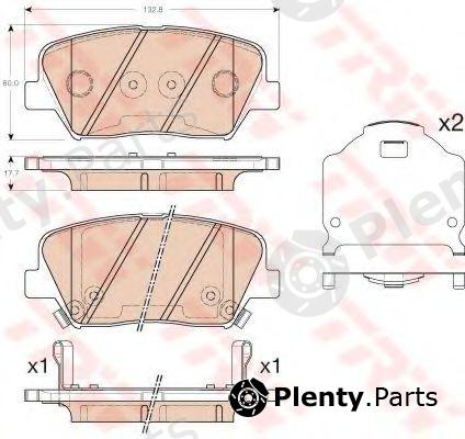  TRW part GDB3549 Brake Pad Set, disc brake