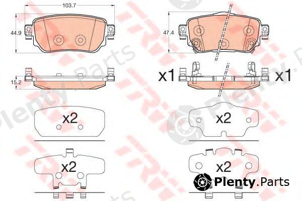  TRW part GDB3617 Brake Pad Set, disc brake
