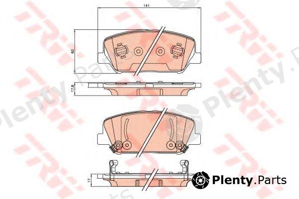  TRW part GDB3621 Brake Pad Set, disc brake