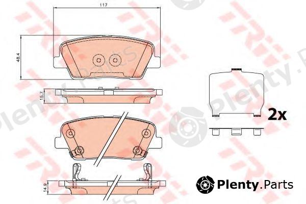  TRW part GDB3624 Brake Pad Set, disc brake