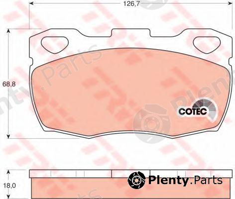  TRW part GDB395 Brake Pad Set, disc brake