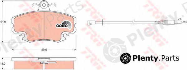  TRW part GDB400 Brake Pad Set, disc brake