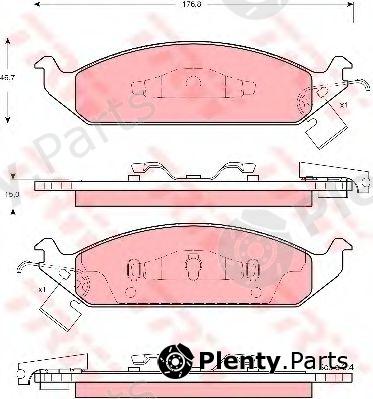  TRW part GDB4016 Brake Pad Set, disc brake
