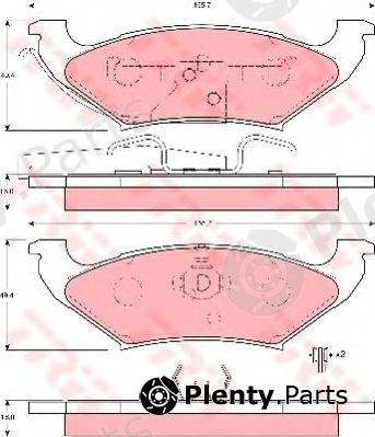  TRW part GDB4045 Brake Pad Set, disc brake