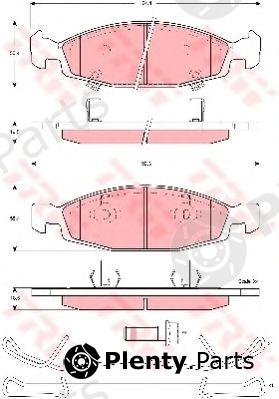  TRW part GDB4120 Brake Pad Set, disc brake