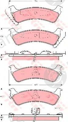  TRW part GDB4124 Brake Pad Set, disc brake
