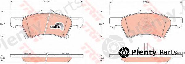  TRW part GDB4129 Brake Pad Set, disc brake