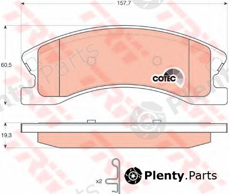  TRW part GDB4133 Brake Pad Set, disc brake