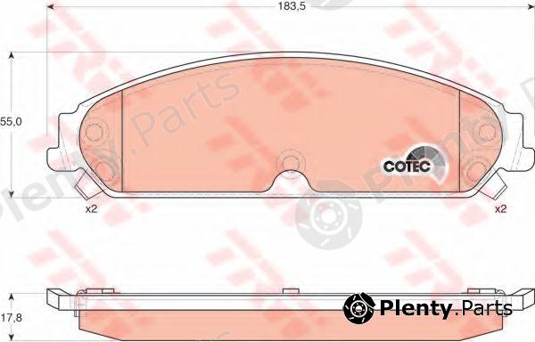  TRW part GDB4134 Brake Pad Set, disc brake