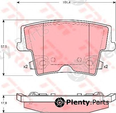  TRW part GDB4135 Brake Pad Set, disc brake