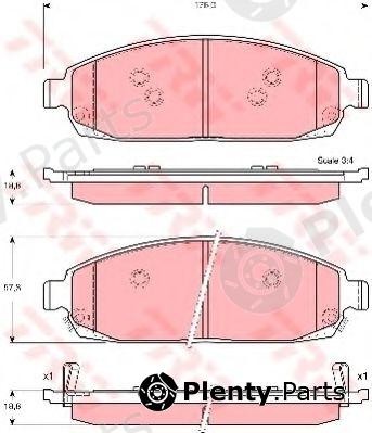  TRW part GDB4136 Brake Pad Set, disc brake