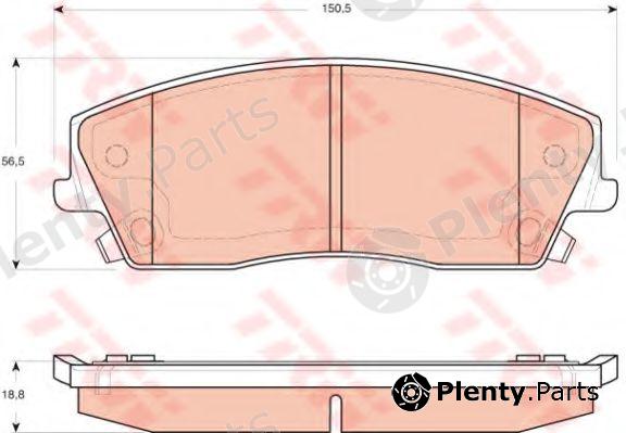  TRW part GDB4140 Brake Pad Set, disc brake
