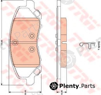  TRW part GDB4141 Brake Pad Set, disc brake