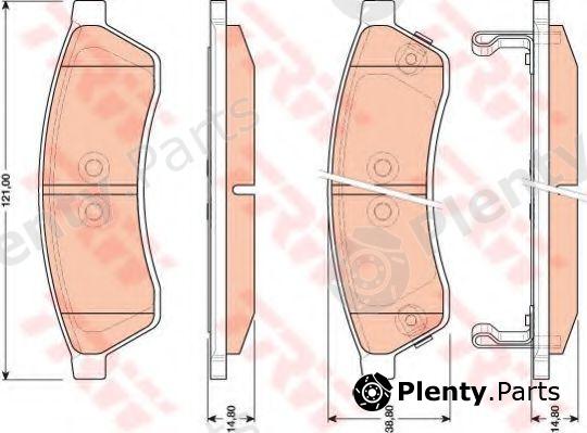  TRW part GDB4172 Brake Pad Set, disc brake