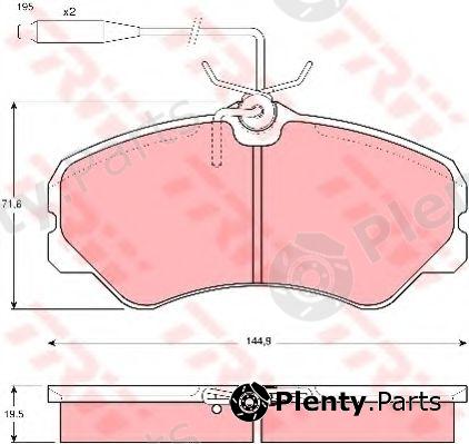  TRW part GDB447 Brake Pad Set, disc brake