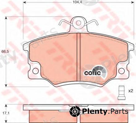  TRW part GDB458 Brake Pad Set, disc brake