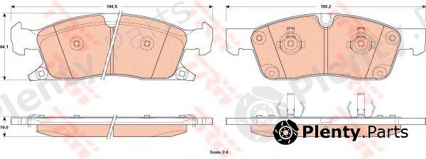  TRW part GDB4603 Brake Pad Set, disc brake