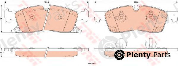  TRW part GDB4604 Brake Pad Set, disc brake