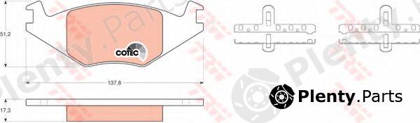  TRW part GDB463 Brake Pad Set, disc brake