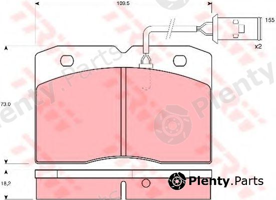  TRW part GDB478 Brake Pad Set, disc brake