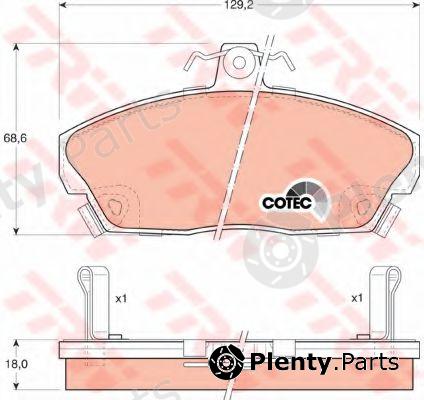  TRW part GDB496 Brake Pad Set, disc brake