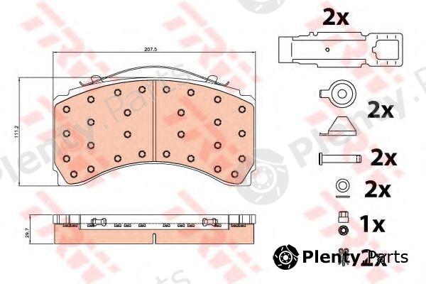  TRW part GDB5117 Brake Pad Set, disc brake