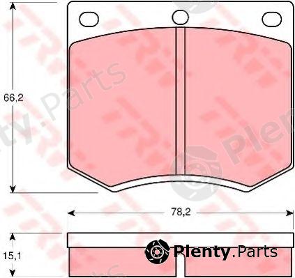  TRW part GDB660 Brake Pad Set, disc brake