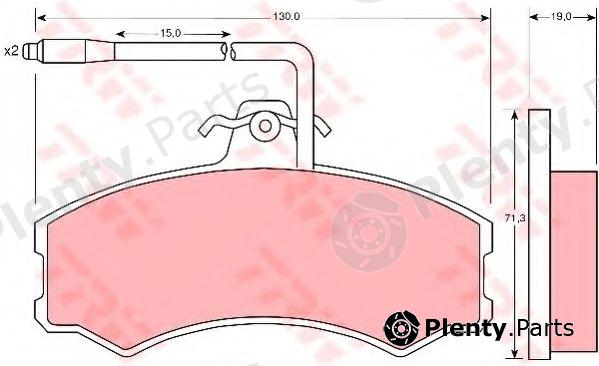  TRW part GDB695 Brake Pad Set, disc brake