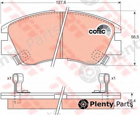  TRW part GDB729 Brake Pad Set, disc brake